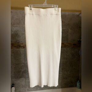 DKNY White Pencil Skirt